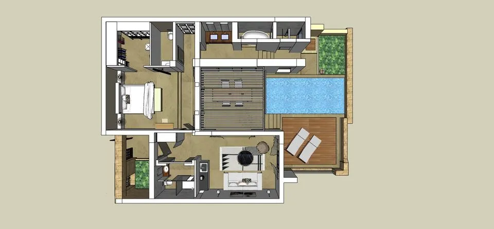 Eagles Villas, Uranopolis, Grčka — Ocean One Bedroom Pool Villa