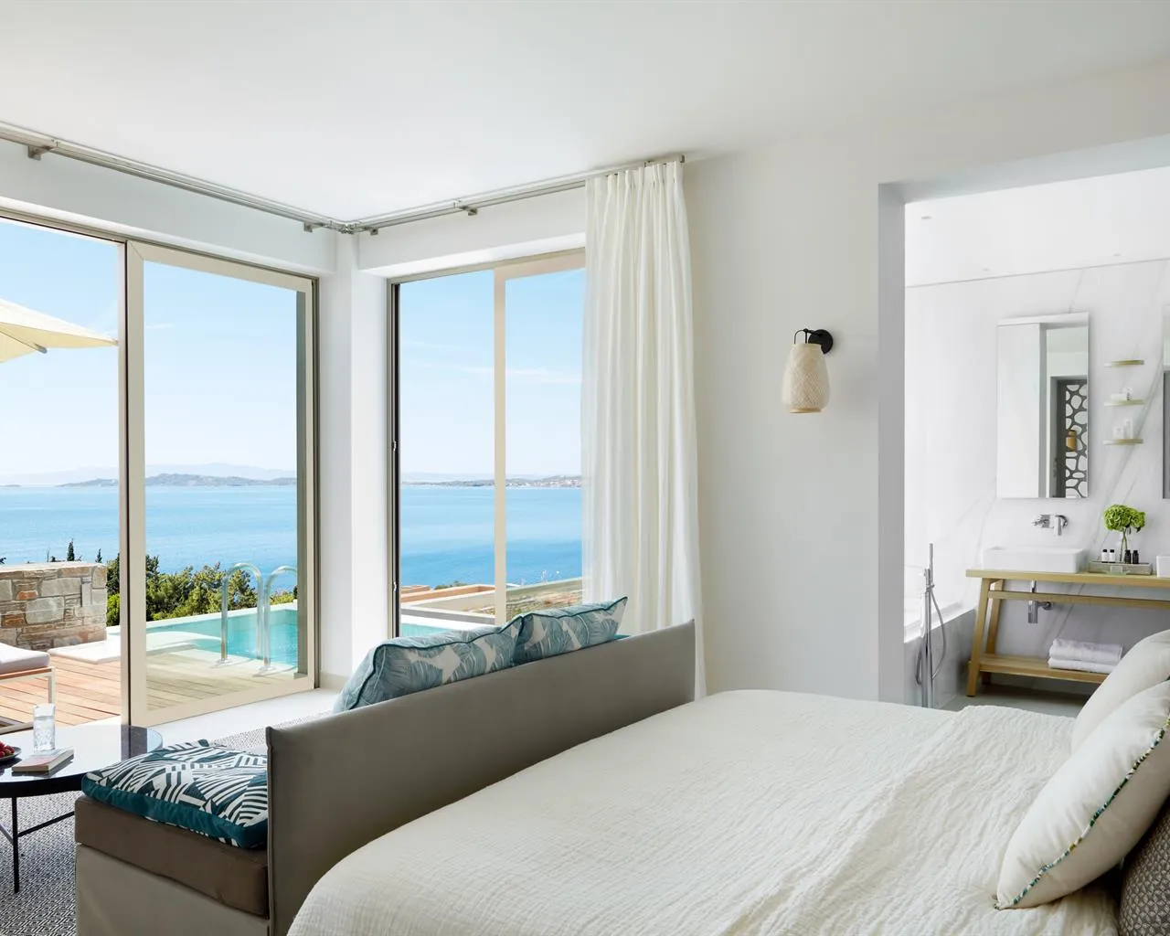 Eagles Villas, Uranopolis, Grčka — Villa Junior Pool open plan for Single use Sea View