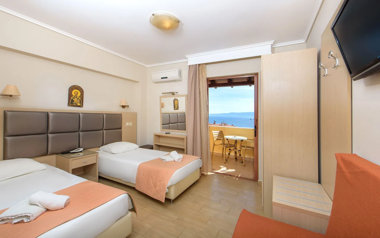 Ouranoupolis Princess, Uranopolis, Grčka — Twin Room Sea View with Extra Bed