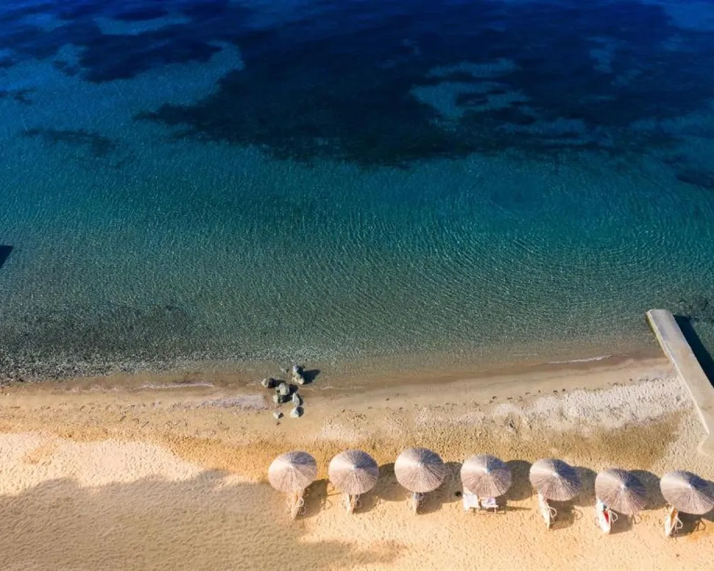Bianco Olympico Beach Resort By Anayia All-Inclusive Resorts, Paralia Vatopoedi, Grčka — plaža