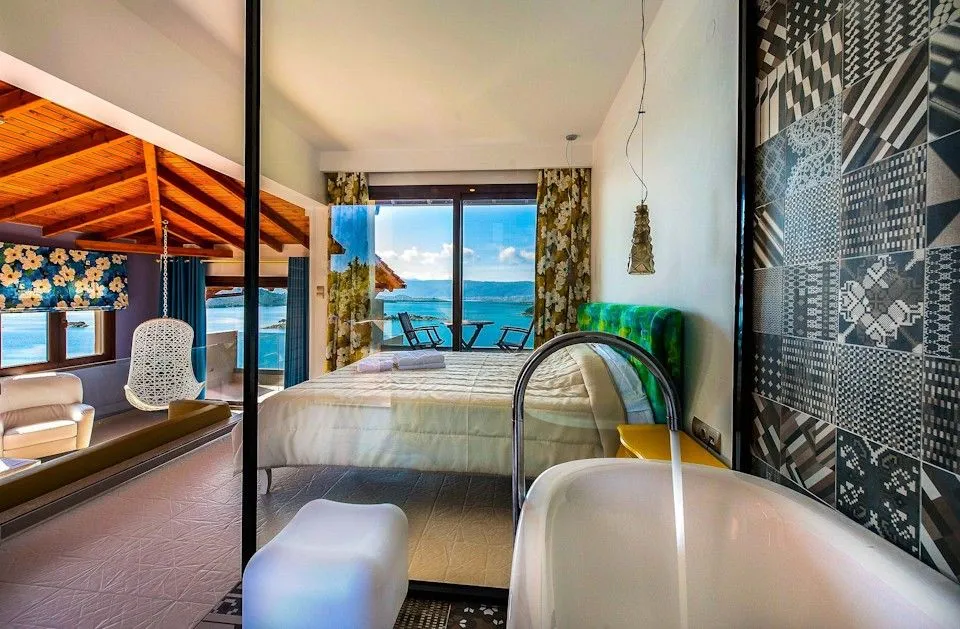 Thalassokipos Hotel Halkidiki, Vurvuru, Grčka — Deluxe Sea View Suite