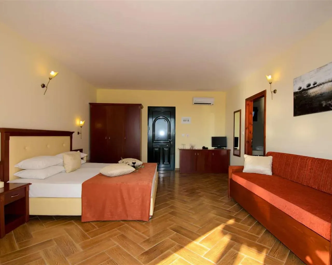 Village Mare Hotel, Metamorfozis, Grčka — Double Room  Superior Ground Floor Deluxe Pool View