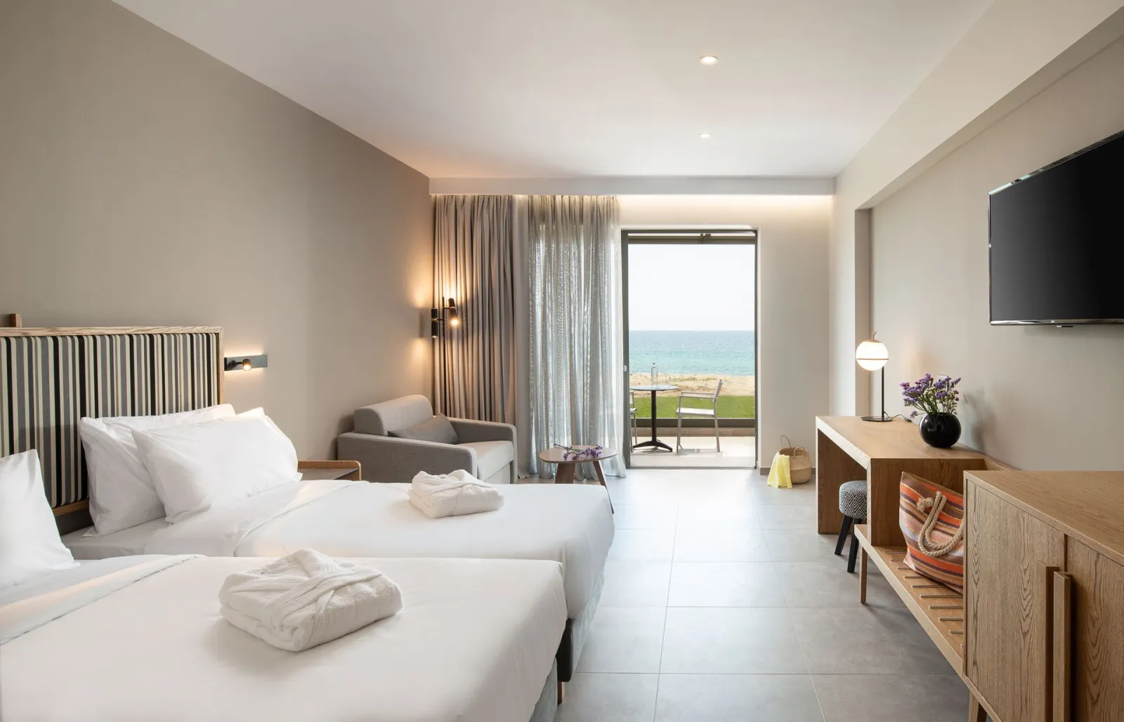 Portes Lithos Luxury Resort, Nea Potidea, Grčka — Superior Double Sea Front