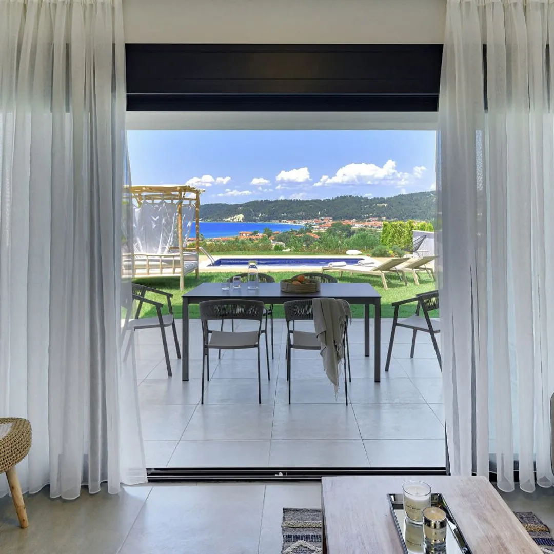 Soleado Luxury Villas, Skala Furka, Grčka — Premium 3 Bedroom Private Pool Villa with Sea View