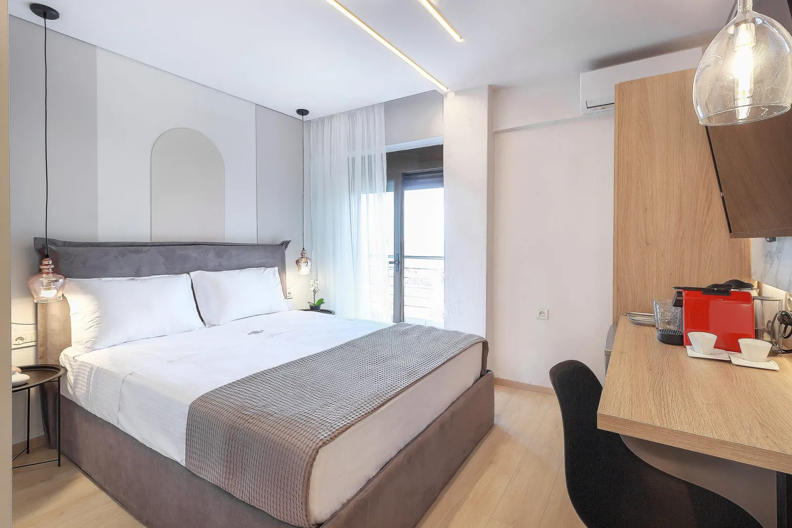 9 Ennea Luxury Rooms, Sarti, Grčka — Double Room with Sea View