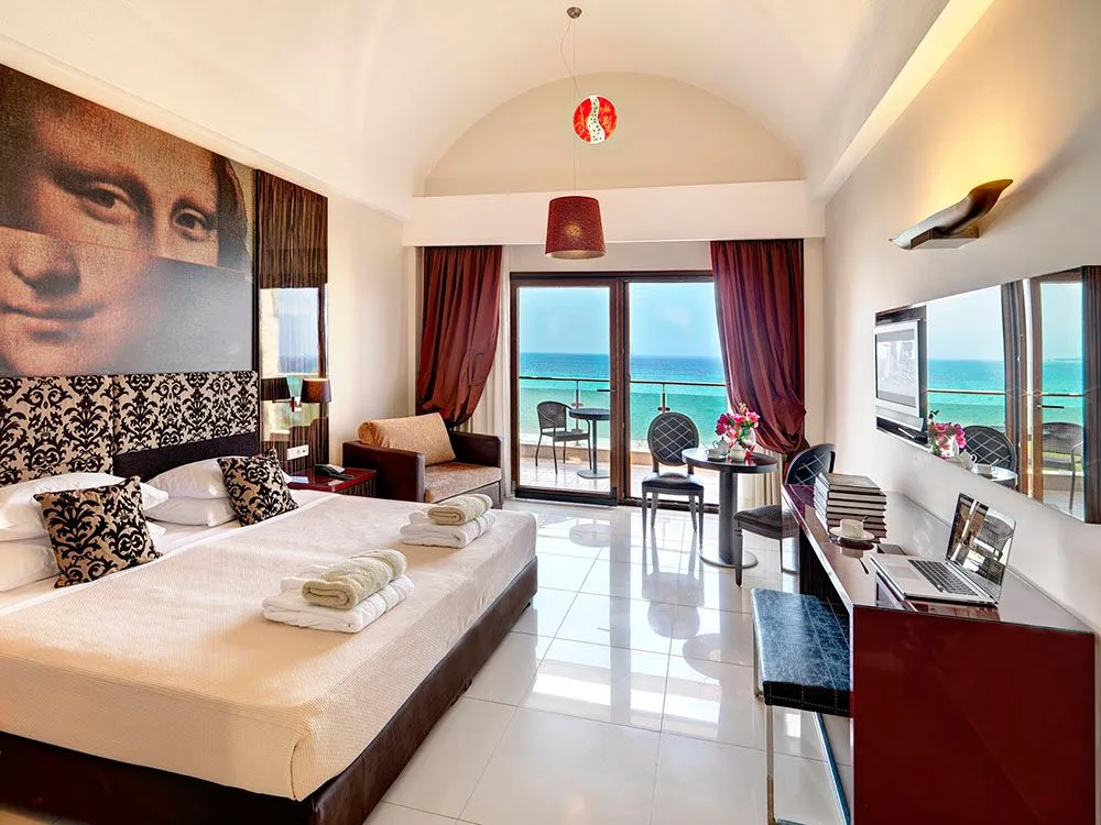 Olympion Sunset Chalkidiki, Skala Furka, Grčka — Deluxe Double Room Beach Front