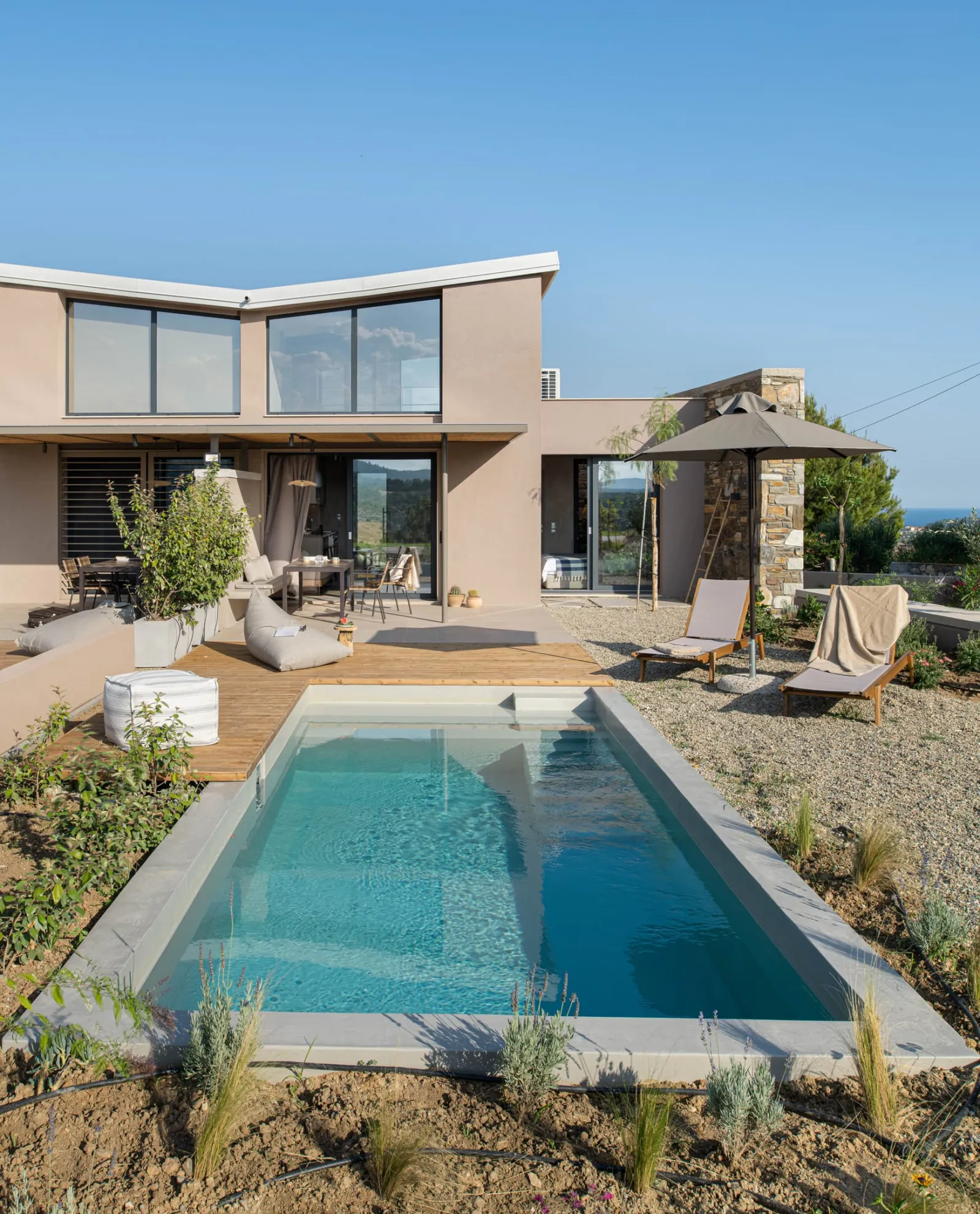 Etheres Chalkidiki, Grčka — Mountain View Villa with Private Pool