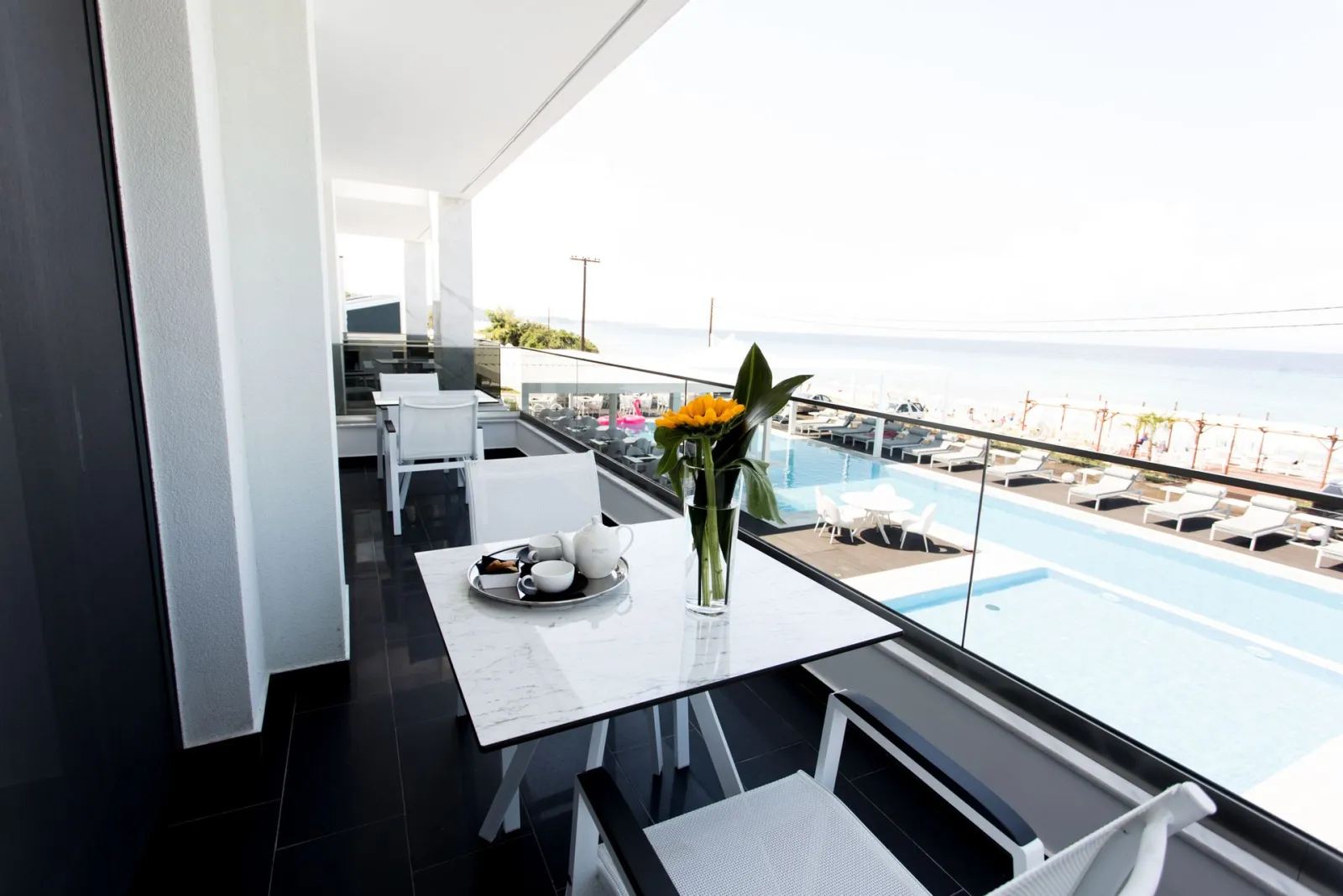 Crystal Villas & Suites, Polihrono, Grčka — Deluxe Double Room Sea View