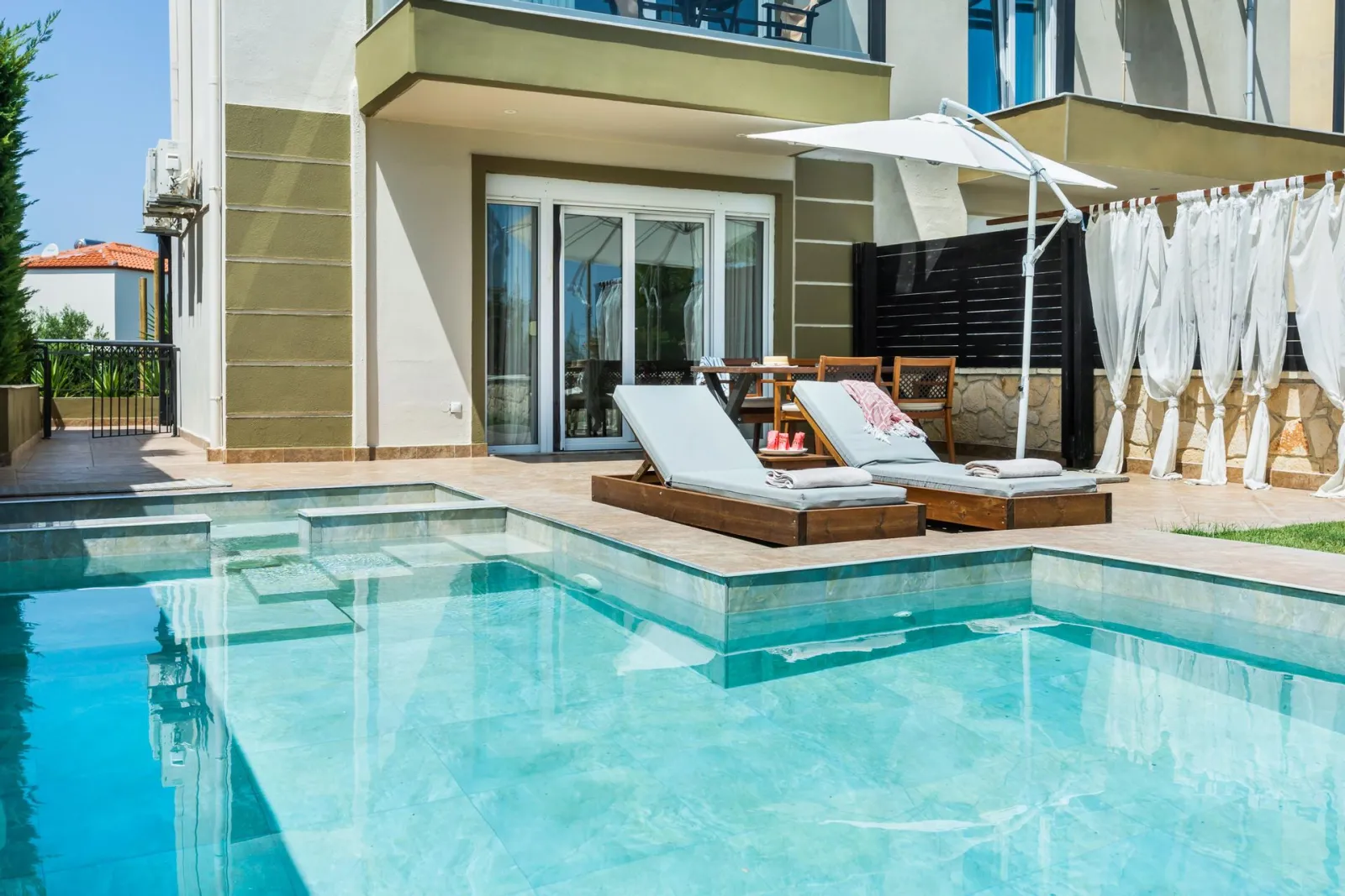 Sunny Villas Resort and Spa, Hanioti, Grčka — Spa Sea View Villa 85sqm