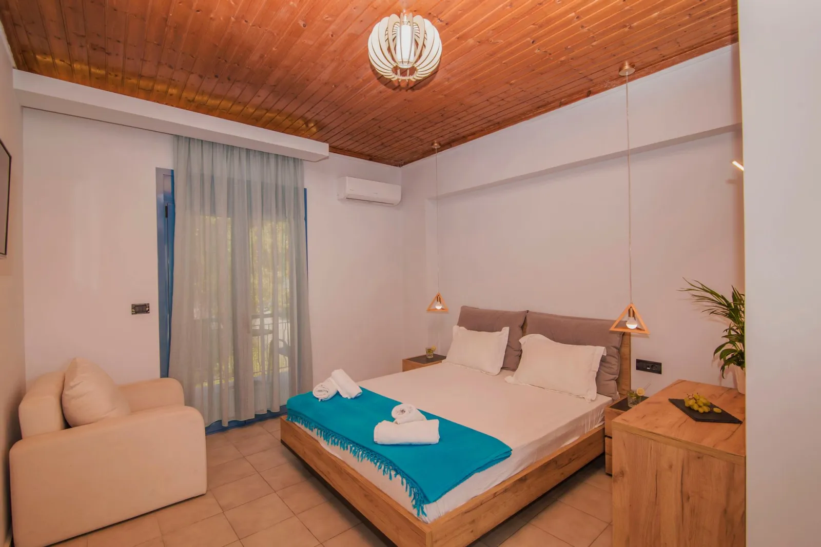 Akrotiri Lefkada, Vasiliki, Grčka — Deluxe Double Room