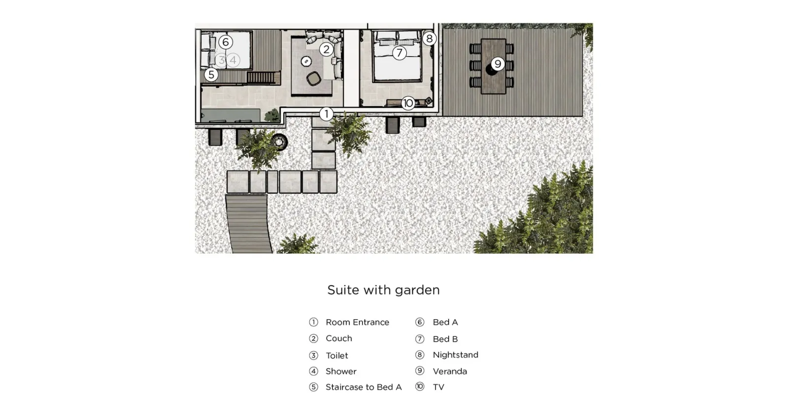 ERGON Beach House Nikiti, Nikiti, Grčka — Suite with Garden