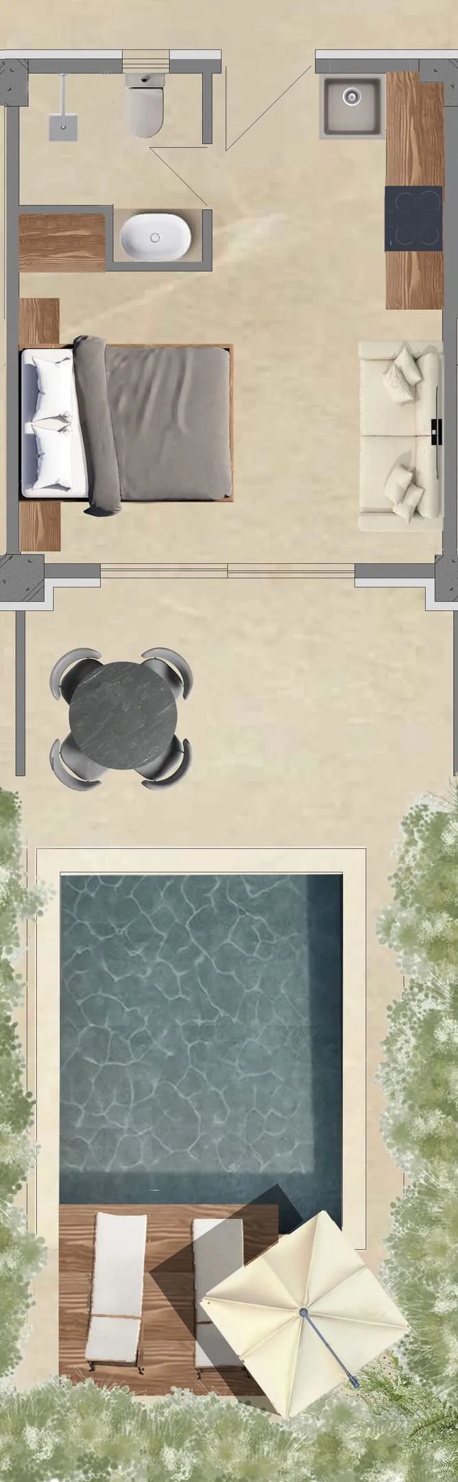 Vista Luxury Suites Halkidiki, Neos Marmaras, Grčka — Premium Suite | Private Pool