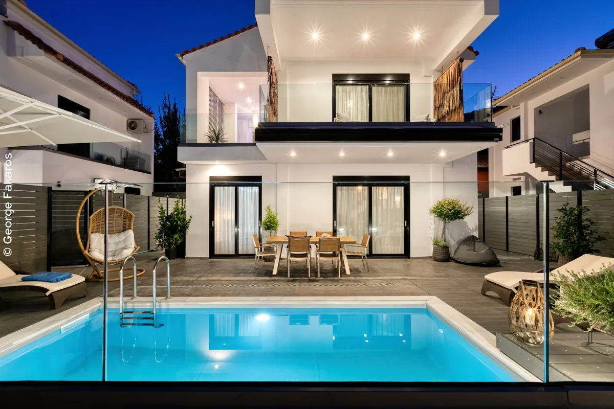 White Rock Villas Lefkada, Ligija, Grčka — Prestige Villa with Private Pool
