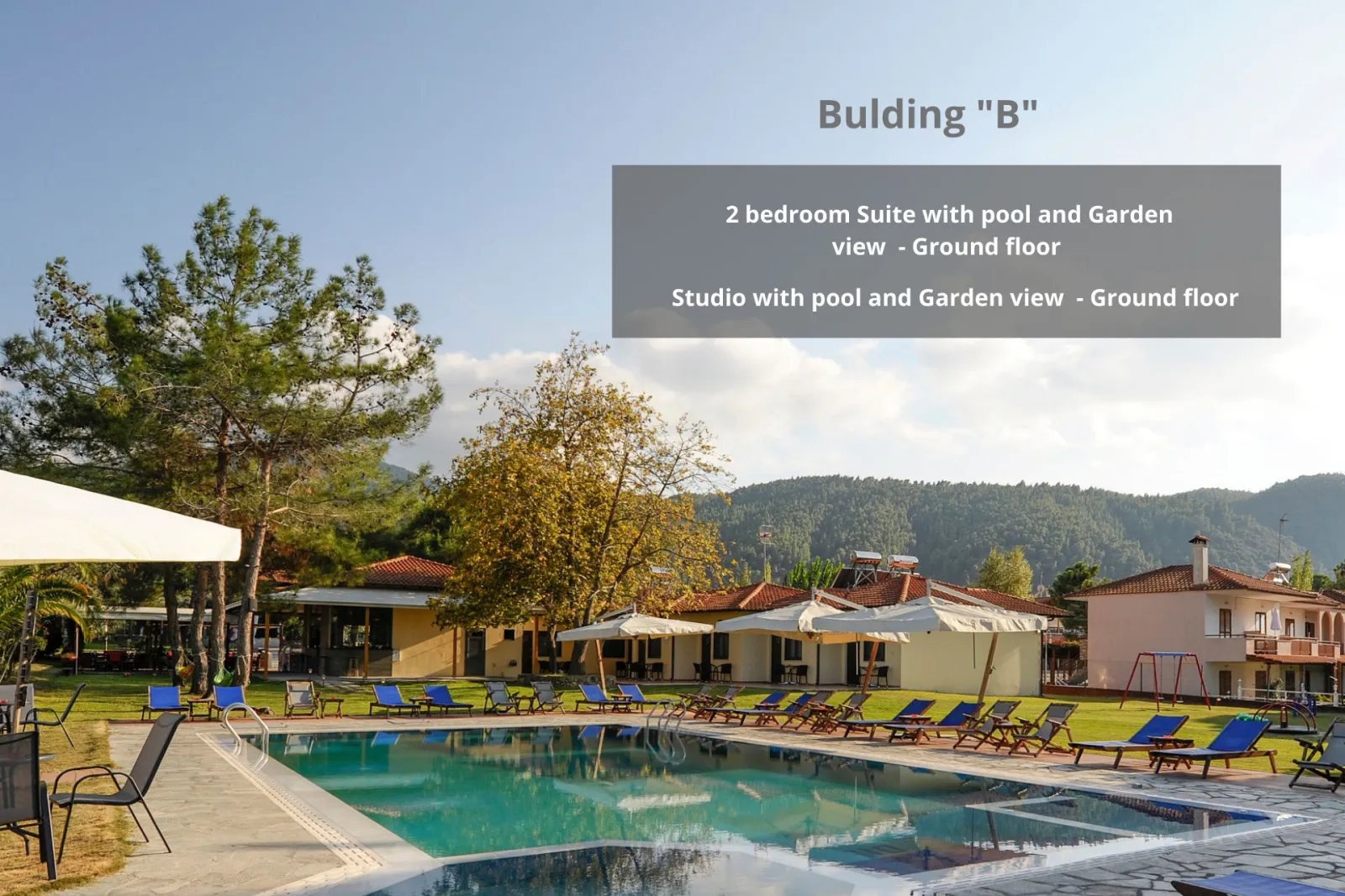 Villa Vasiliadi, Vurvuru, Grčka — Studio with Pool & Garden View