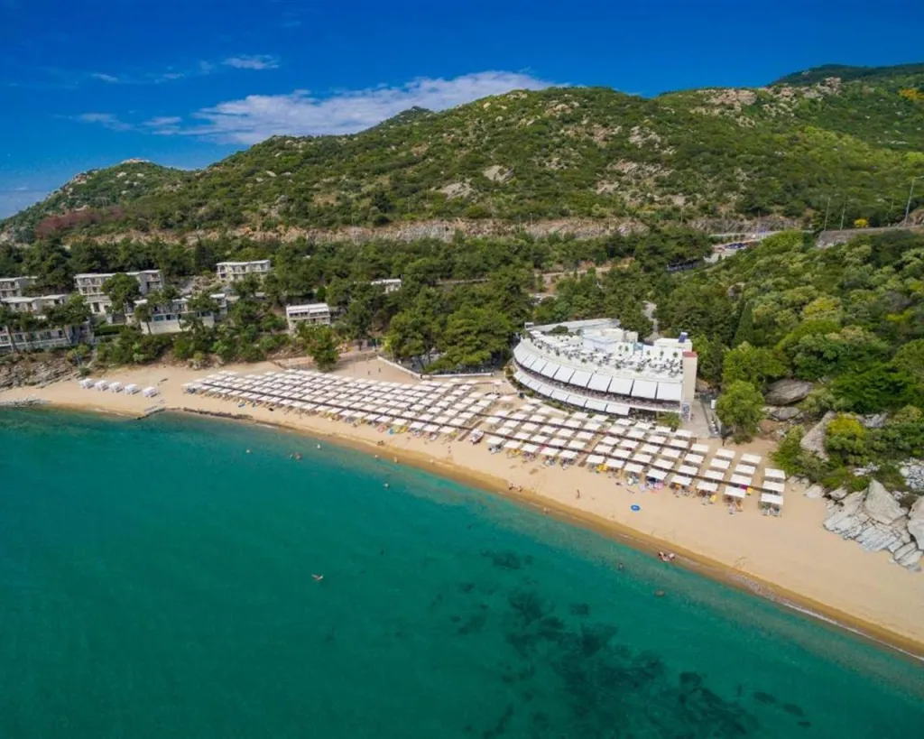 Tosca Beach Hotel, Palio, Grčka — plaža