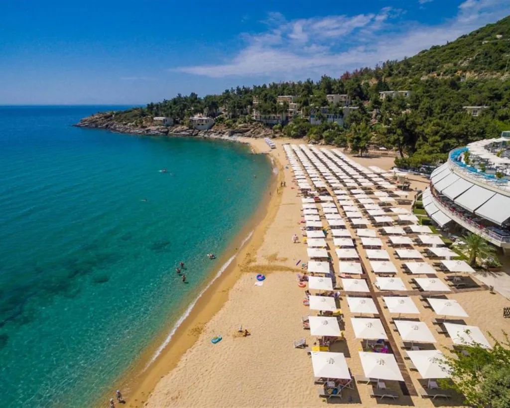 Tosca Beach Hotel, Palio, Grčka — plaža