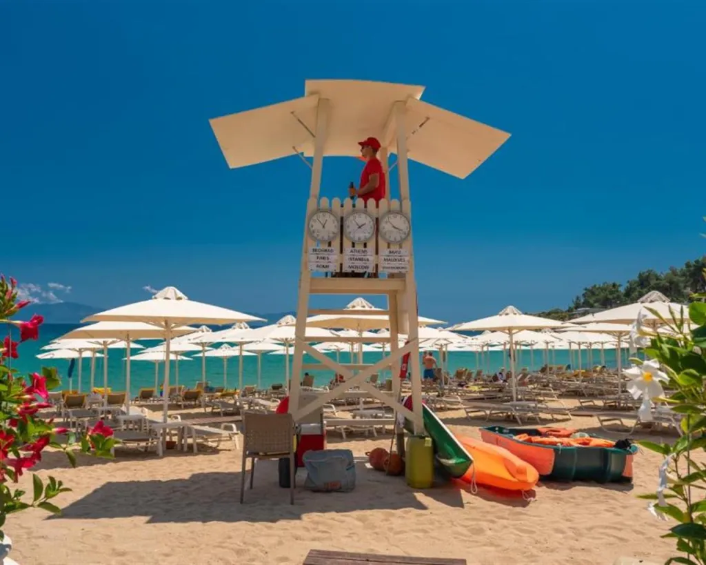 Tosca Beach Hotel, Palio, Grčka — plaža