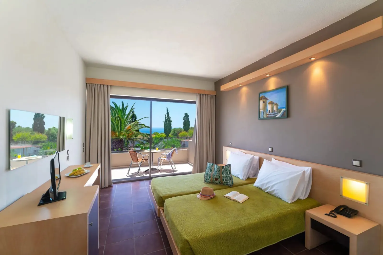 Cathrin Hotel By Anayia All-Inclusive Resorts, Rodos, Grčka — Classic Triple Room Sea View