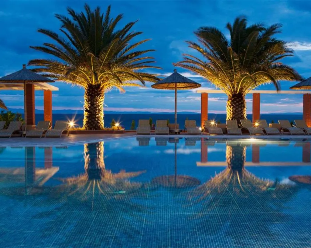 Alexandra Beach Thassos Spa Resort, Potos, Grčka — plaža