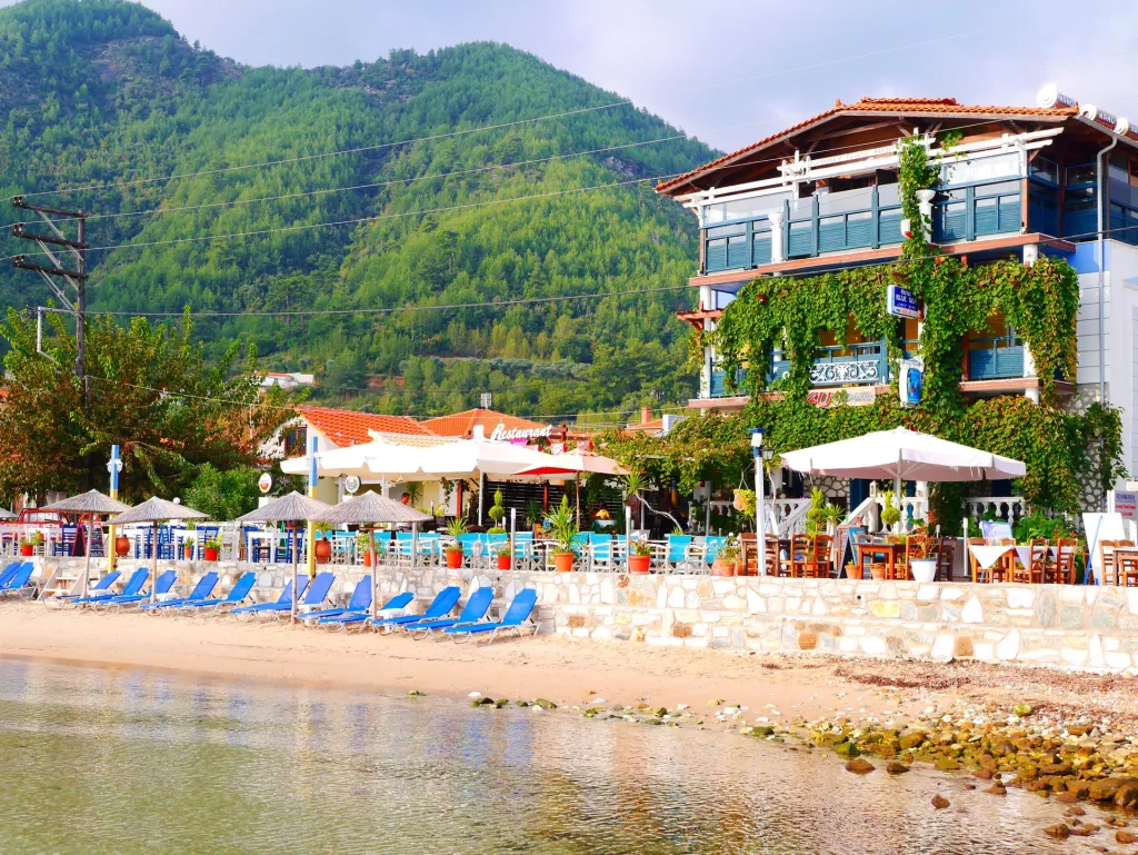 Blue Sea Beach Hotel, Skala Potamia, Grčka