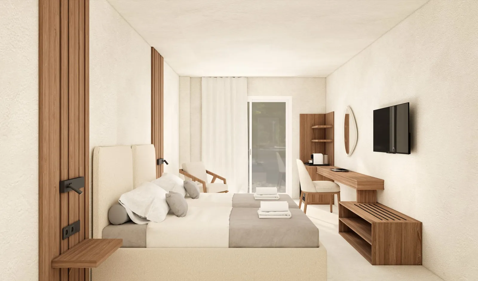 Ilio Mare Hotel & Resort, Skala Prinou, Grčka — Deluxe Suite With Private Garden Terrace