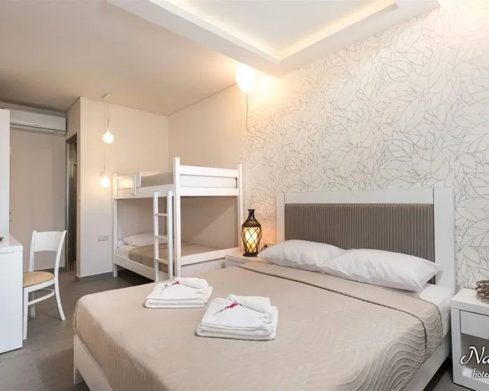 Villa Natassa Hotel, Skala Rahoni, Grčka — Family Room  BunkBed Superior Garden View