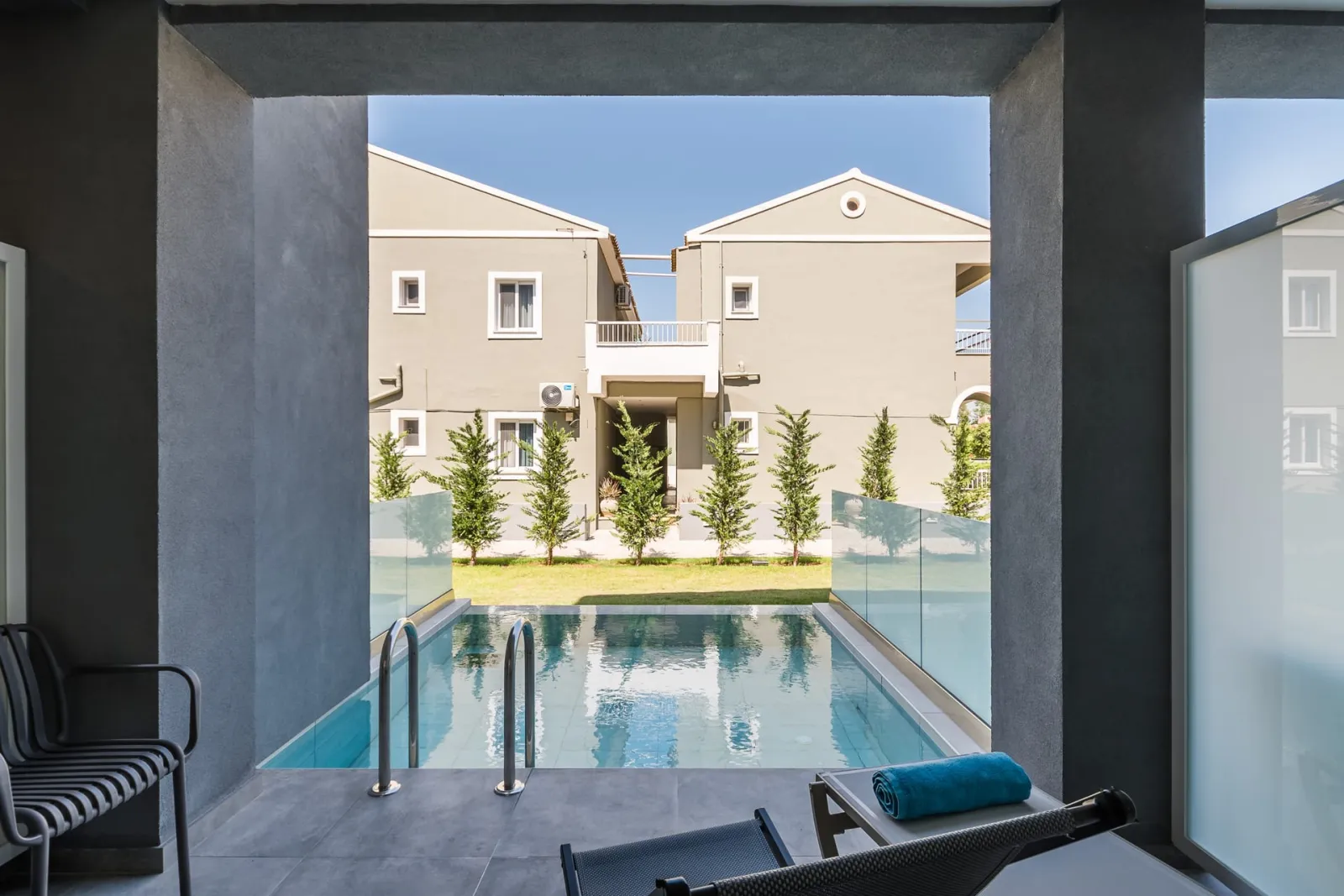 Acharavi Beach Hotel Corfu, Aharavi, Grčka — Double Room with Private Pool