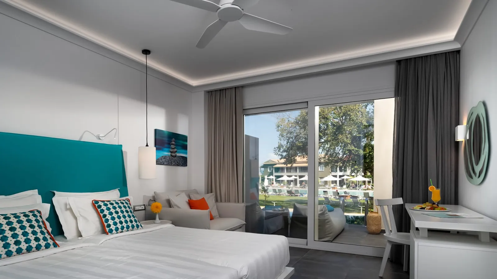Acharavi Beach Hotel Corfu, Aharavi, Grčka — Double Room with Sharing Pool
