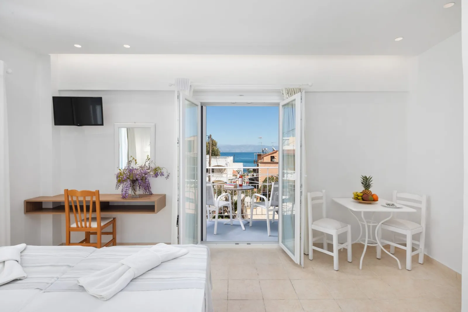 Bella Vista Hotel & Studios Corfu, Benices, Grčka — Superior Twin/Double room with Sea View