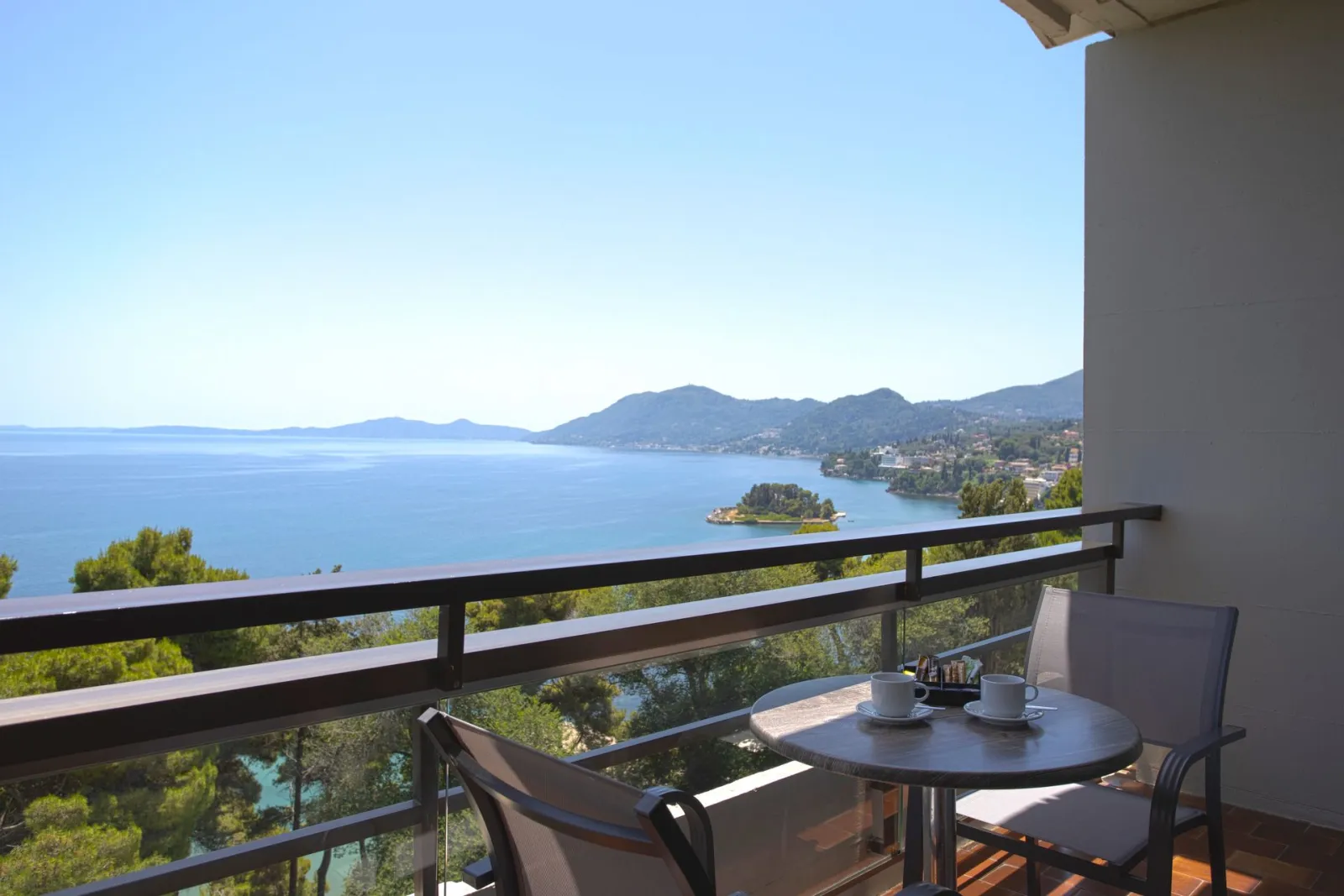 Corfu Holiday Palace, Kanoni, Grčka — Superior Twin Sea / Mouse Island View
