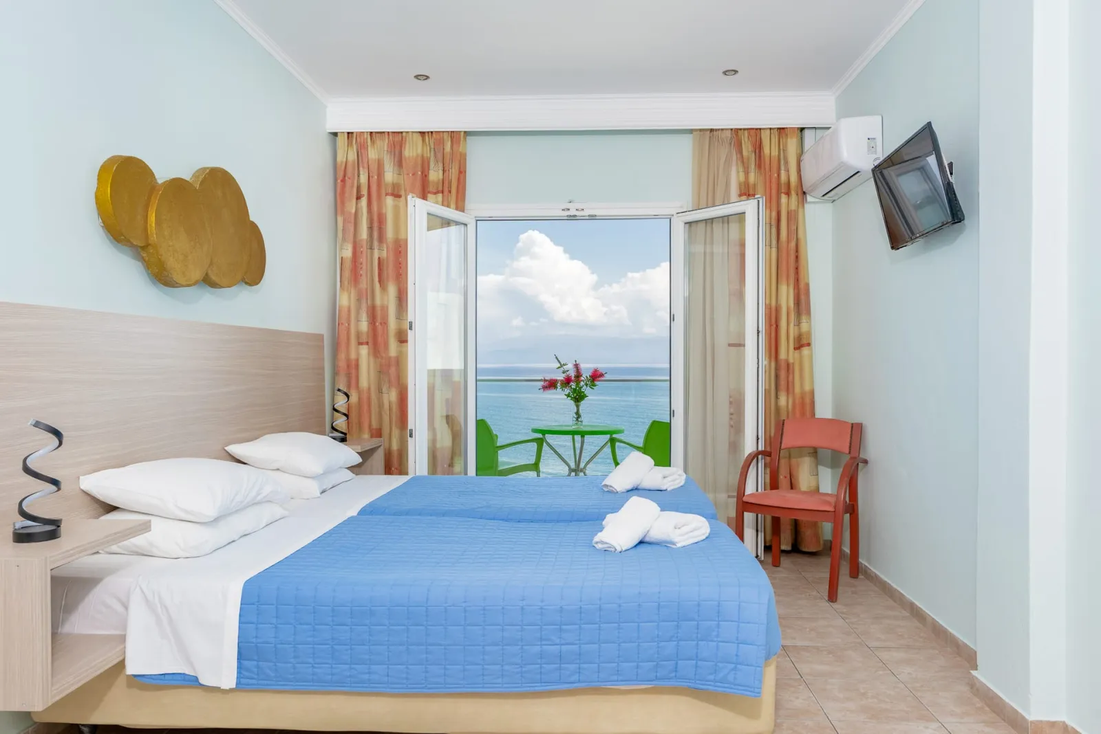Corfu Maris Hotel, Benices, Grčka — Double Room Sea View