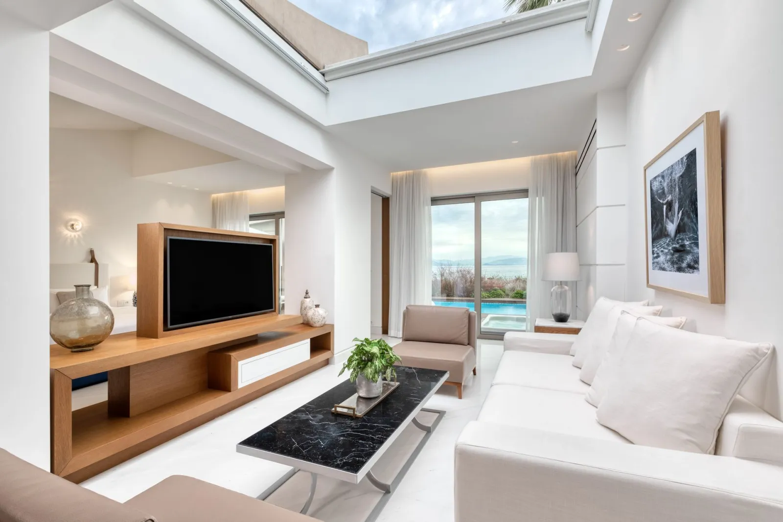 Domes Miramare, A Luxury Collection Resort (Adults Only Hotel), Moraitika, Grčka — Grand Pavilion Sea View with Jacuzzi and Private Pool