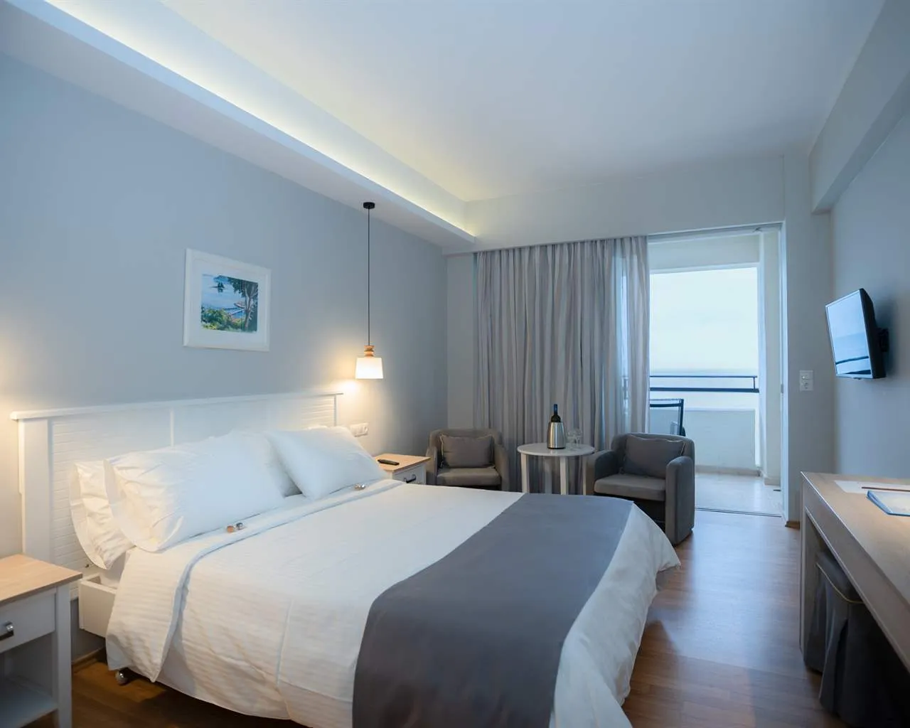 Elea Beach Hotel-CRF, Dassia, Grčka — Double Room Sea View