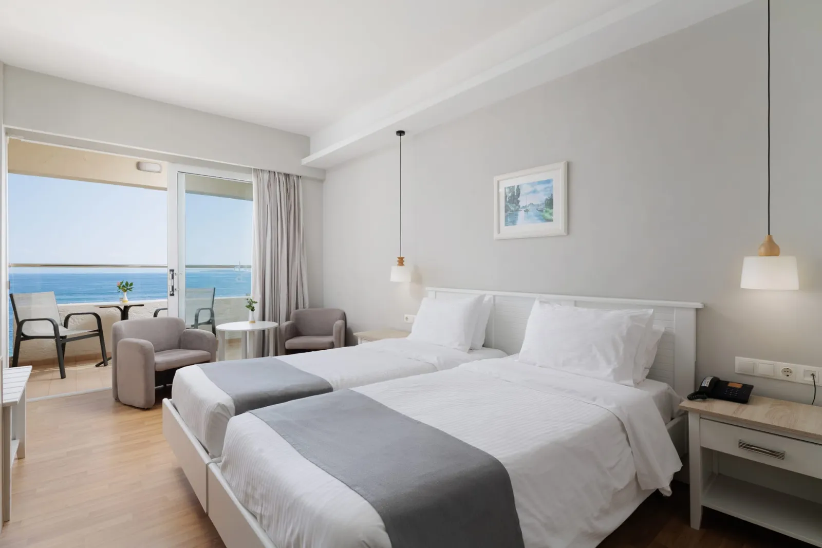 Elea Beach Hotel-CRF, Dassia, Grčka — Superior Double or Twin Room with Sea View