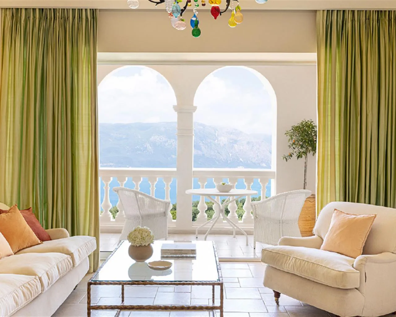 Grecotel Eva Palace at Kommeno Peninsula, Komeno, Grčka — Suite Deluxe Main Building Sea View