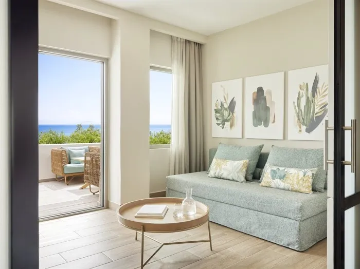 MarBella, Agios Ioannis Peristeron, Grčka — Family Room Superior Private Garden Family Room Sea View