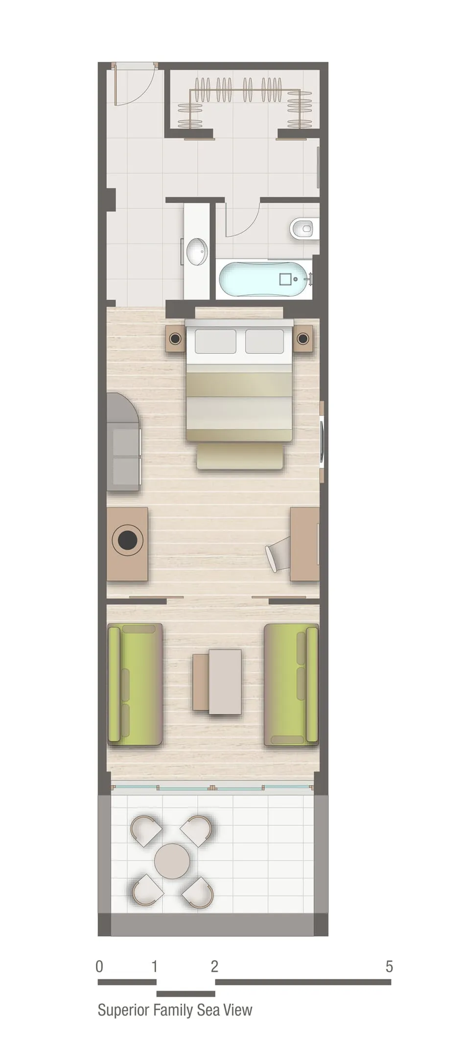 MarBella, Agios Ioannis Peristeron, Grčka — Superior Family Room Sea View