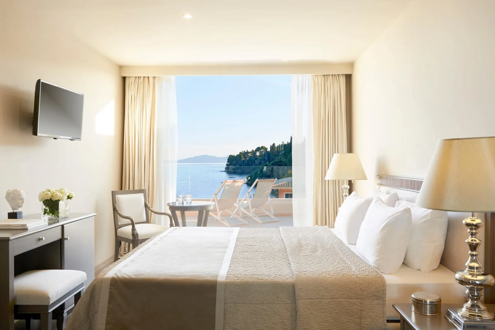 Mon Repos Palace-Adults Only, Grad Krf – Anemomilos, Grčka — Premium Room Panoramic View