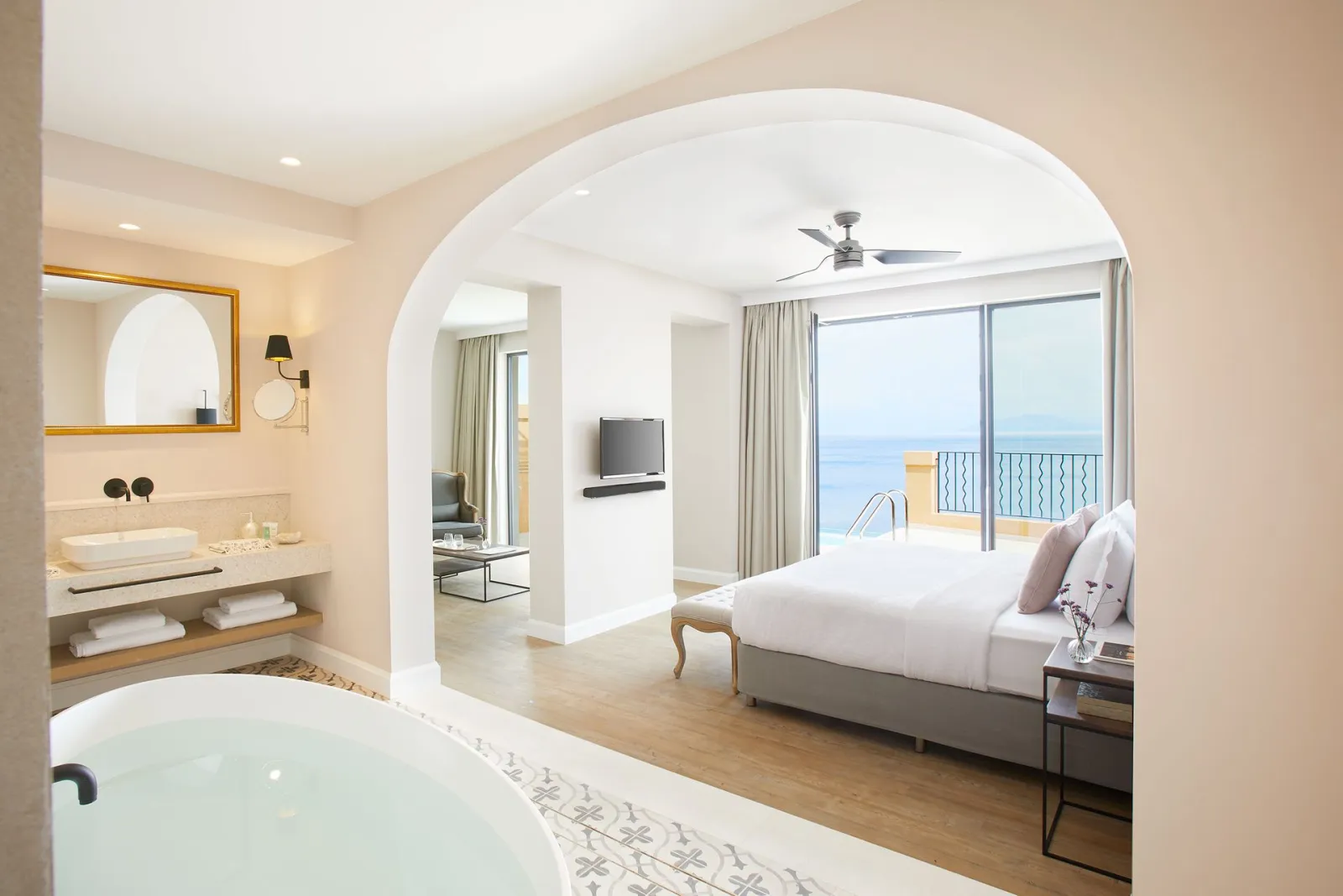Nido-Adults only, Agios Ioannis Peristeron, Grčka — Deluxe Suite Private Pool Sea View