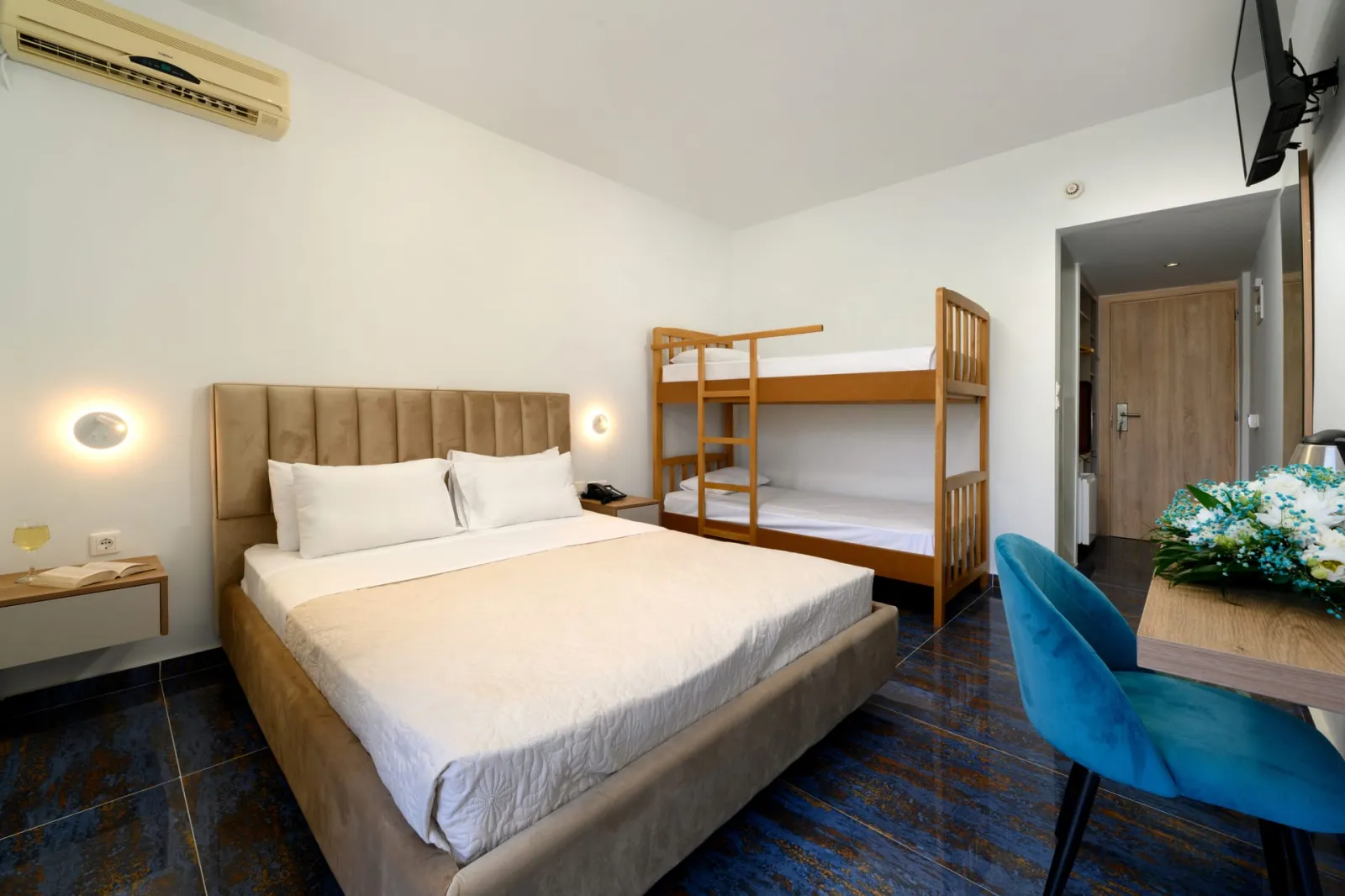 Ninos Grand Beach Hotel & Resort Preveza, Kastrosikija, Grčka — Standard Family Bunk Bed Garden View