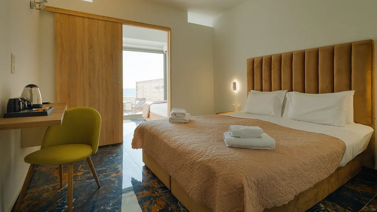 Ninos Grand Beach Hotel & Resort Preveza, Kastrosikija, Grčka — Superior Family Sliding Door Sea View