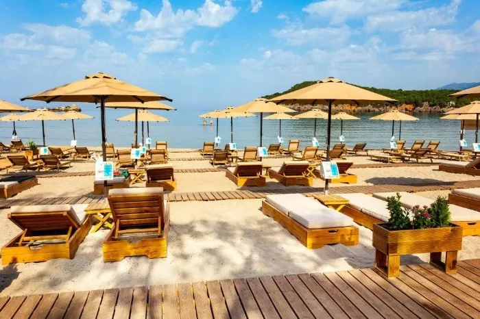 Sunrise Beach Hotel, Amudija, Grčka — plaža