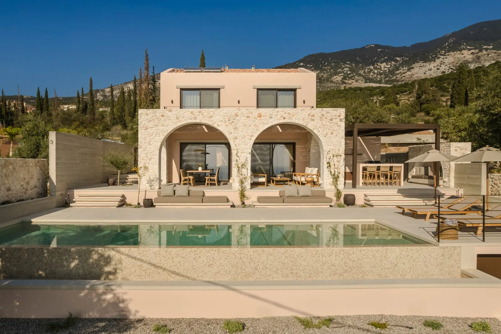 Kerami Kefalonia, Trapezaki, Grčka — Secluded Two-Bedroom Villa with Private Pool and Sea View