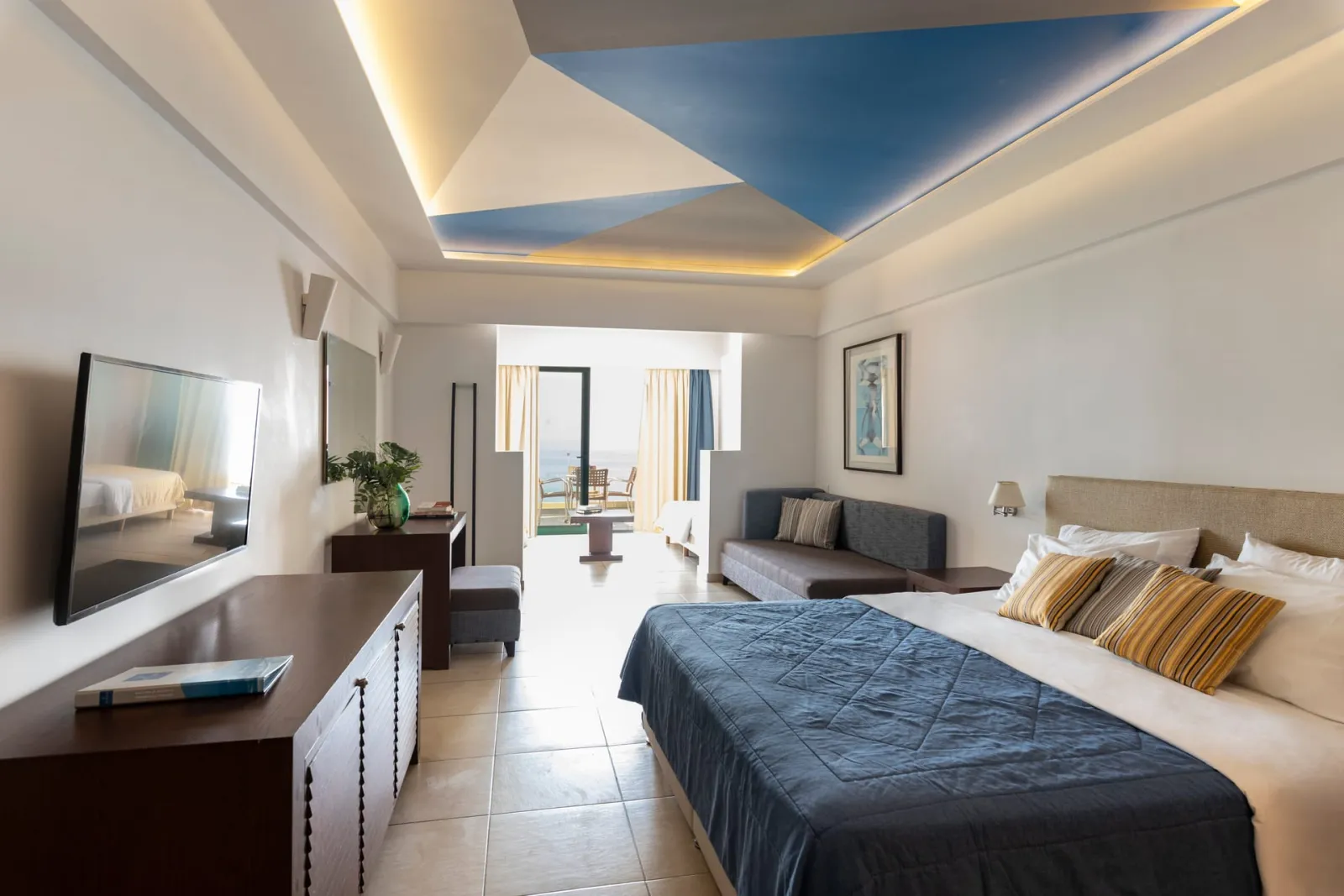 Louis Apostolata Island Resort, Skala, Grčka — Deluxe Family Room Sea View