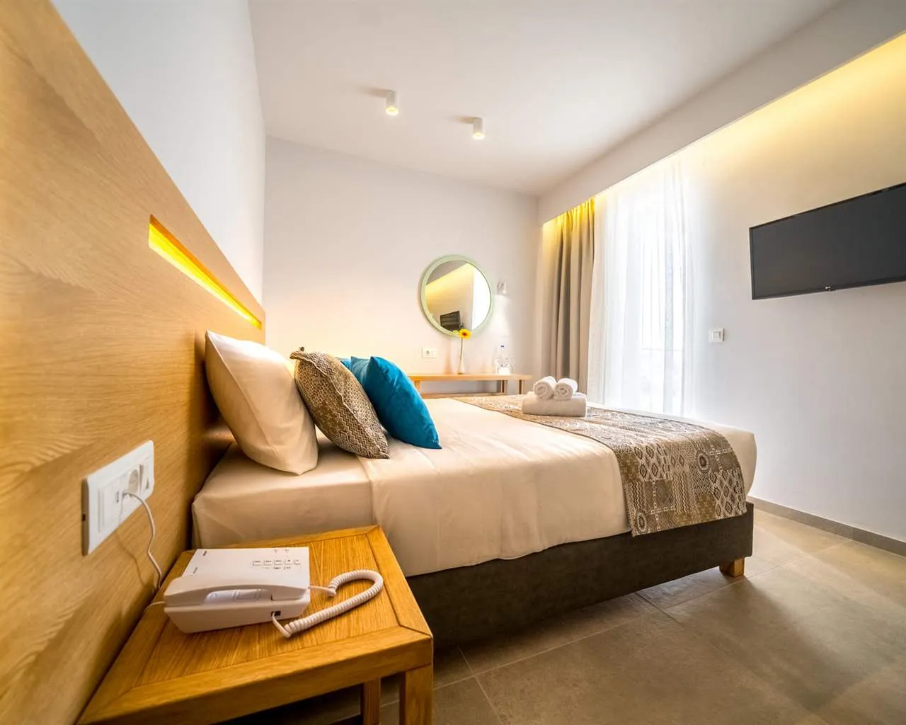 Adele Beach, Rethymno, Grčka — Double Room Side Sea View