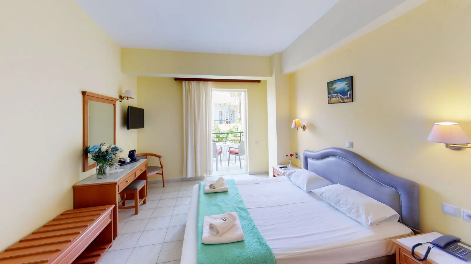 Dedalos Beach Hotel, Rethymno, Grčka — Single Room