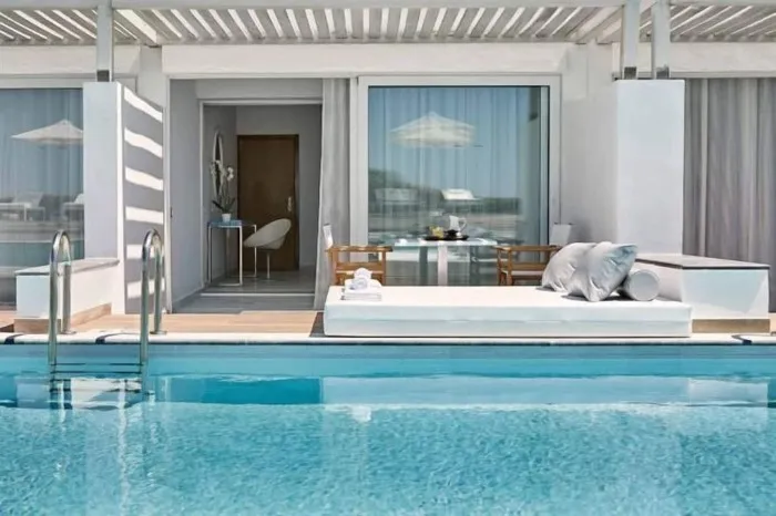 Grecotel Luxme White, Rethymno, Grčka — Guestroom For Single Use Swim Up Sea View