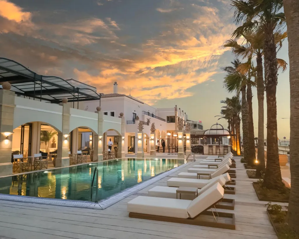 Grecotel Plaza Beach House, Rethymno, Grčka — plaža