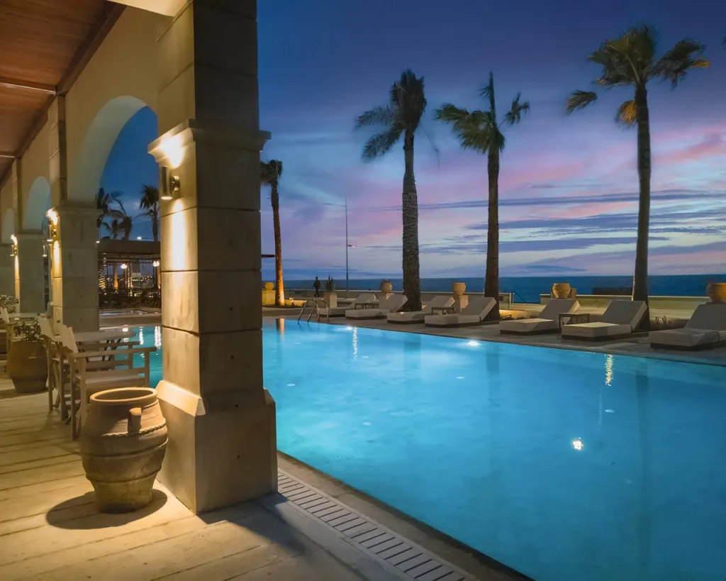 Grecotel Plaza Beach House, Rethymno, Grčka — plaža