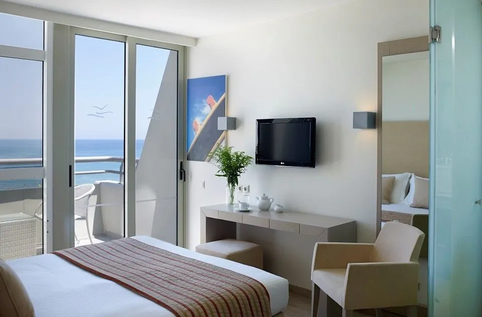 Kriti Beach Hotel, Rethymno, Grčka — Double Sea View